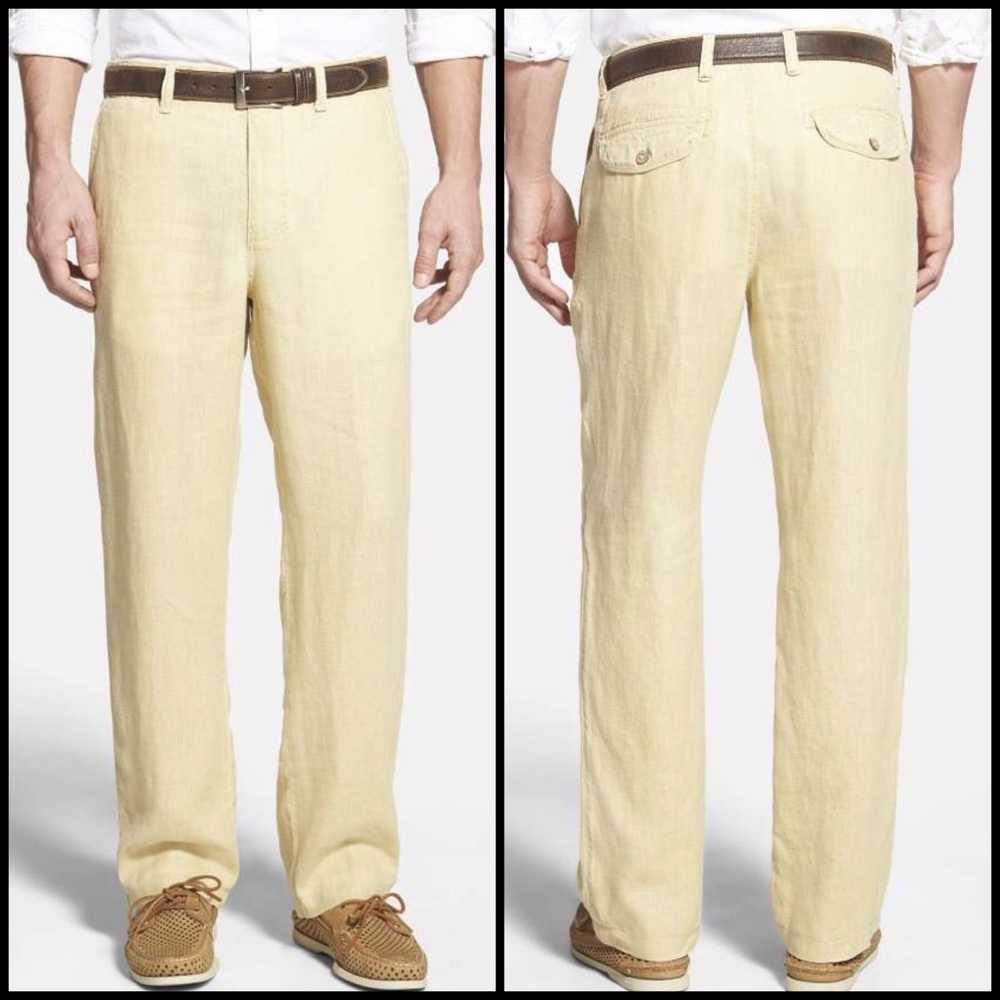 NWT Tommy Bahama Summerland Keys Linen Pants 35x34